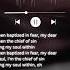 Baptized In Fear Lyrics By The Weekend Theweeknd Music Newmusic Lyrics Newrelease Album Song