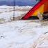 Winter Camping In Severe Wind Snow And Rain Storm