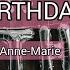 BIRTHDAY Anne Marie Lyrics 1 Hour