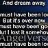 It Must Have Been Love Roxette