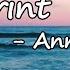 Ann Marie Blueprint Lyrics