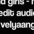 Bad Girls MIA Audio Edit Velyaang
