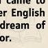 I Learned English I Became A Doctor Learn English Through Story Level 3 Listening Practice