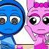 Sprunki Pink Vs Blue Emoji Mukbang