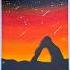 Witness The Magic Of Sunset And Shooting Stars
