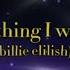 Everything I Wanted Billie Elilish Sped Echo Noise
