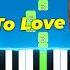 Justin Bieber Somebody To Love Remix Ft Usher Piano Tutorial