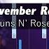 Guns N Roses November Rain Accurate Piano Tutorial With Sheet Music