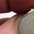Vintage 9ct Gold Natural Violet Opal Ring Size R