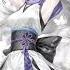 Confident Ninja Girl In Yukata Relaxing Music Floating Butterflies