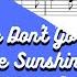 Please Don T Go KC The Sunshine Sheet Music Clarinet Play Along