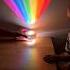 Use Wide Scotch Tape And Markers To Make A Rainbow Projection Lamp For Your Child Parentchild