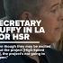 Transportation Secretary Duffy In Los Angeles Talking About The High Speed Rail Project