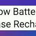 Certaphone D45 Space Ave Low Battery Empty