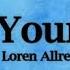 I Hear Your Voice Loren Allred Lyrics