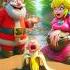 Ai Generate Princess Peach And Santa Slipped On Mud