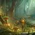 Forest Elves Fantasy Ambience With Music Crickets Stream Birds