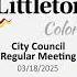 City Council Regular Meeting 03 18 2025