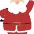 Santa Greeting Ho Ho Ho Merry X Mas