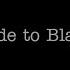 Fade To Black Metallica First To Eleven