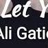 Ali Gatie Can T Let You Go Lyrics