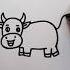 Easy Cow Drawing Shorts