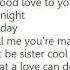 Blue System Sister Cool Lyrics