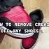 HOW TO REMOVE CREASES OFF ANY SHOES 15 Second Guide Shorts Jordan Jordan1 Sneakers Shoes