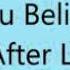 Cher Believe With Lyrics
