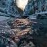 Natural Beauty Of A Frozen Lake Relaxing View Of Frozen Lake With Floating Water