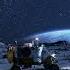 Lunar Rover Driving Under A Galaxy Filled Sky Real Moon Night View Lunarrover Moonrover Exo