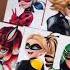 Miraculous Ladybug Drawing Ladybug Cat Noir Rena Rouge Queen Bee Carapace Shorts