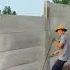 Hoisting Cement Fence Wall Panels Good Tools And Machinery Make Work Easy
