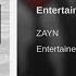 Zayn Entertainer Instrumental
