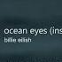 Billie Eilish Ocean Eyes Instrumental