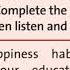 English Plus 7 MY COUNTRY Healthy Habits Ex 2 P 100