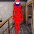 Deadly Ladybug And Evilnun Small To Large Granny Grendpa Slendrina Spider Anjeline Shorts