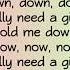 Hold Me Down Kris Wu Lyric
