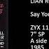 LIAN ROSS Say You Ll Never 7 Version 1985