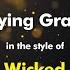 Wicked Defying Gravity Karaoke Version From Zoom Karaoke