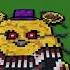 Nightmare Fredbear Pixel Art Fnaf Minecraft Shorts