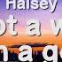Halsey I Am Not A Woman I M A God Lyrics