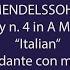 Mendelssohn Symphony N 4 Andante Con Moto