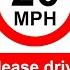 20mph Speed Limit JUST SLOW DOWN