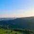 Sunset Over Peak District Bamford Edge Solo Hiking