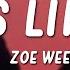Zoe Wees Girls Like Us Lyrics