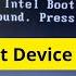 No Boot Device Found Press Any Key To Reboot The Machine Dell Laptop Boot Device Not Found