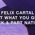 Felix Cartal Get What You Give Ship Wrek Part Native Remix Audio