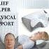 Butterfly Sleep Neck Pillow Slow Rebound Memory Foam Sleep Pillow Cervical Neck Massage Pillow