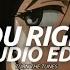 You Right Doja Cat The Weeknd Audio Edit